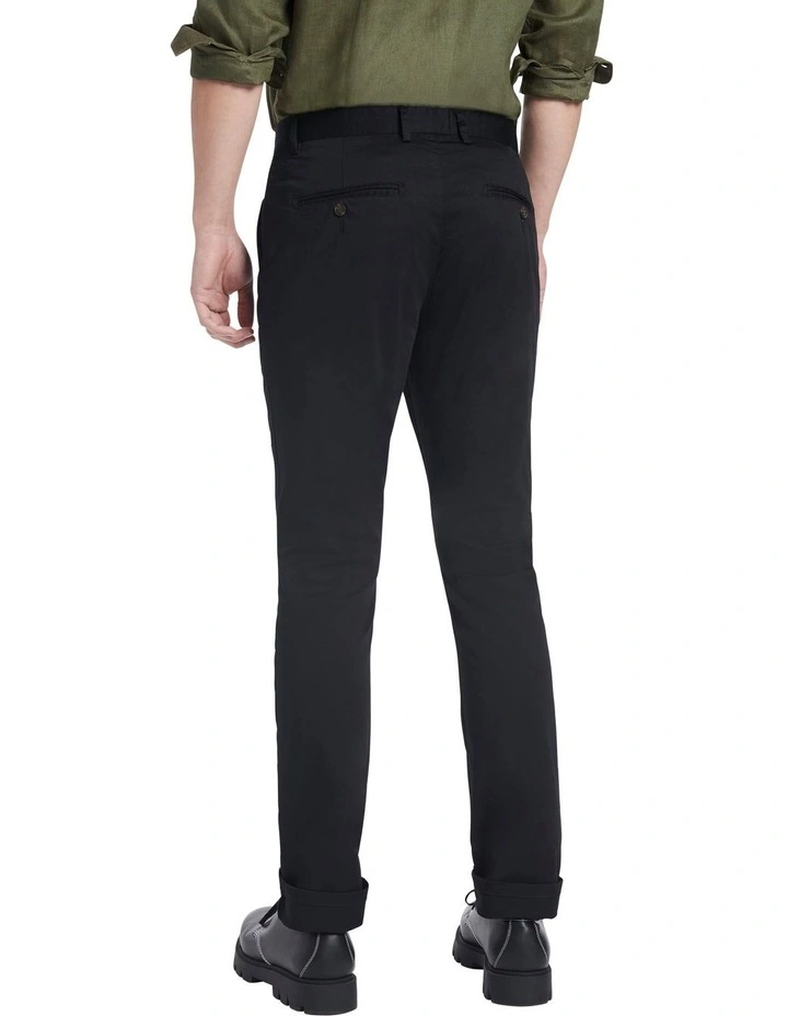Baltic Slim Fit Chino In Black - Image 3