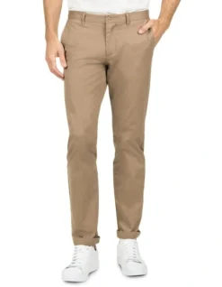 Hawthorn Stretch Twill Slim Straight Pant Walnut