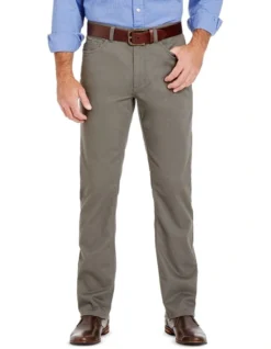 Stretch Bedford Cord Trouser Green