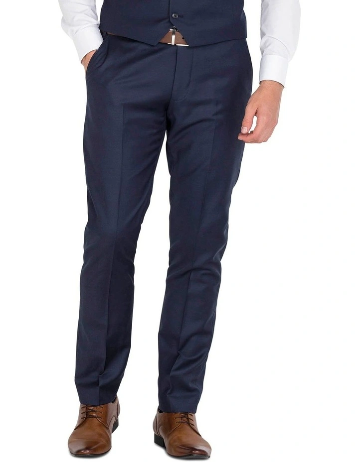 Tailored Fit Navy Trousers