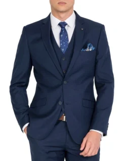 Tailored Navy Jacket Long