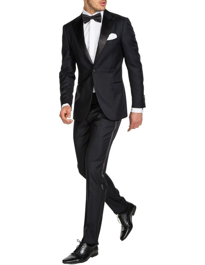 Saunders Black Satin Trouser - Image 3