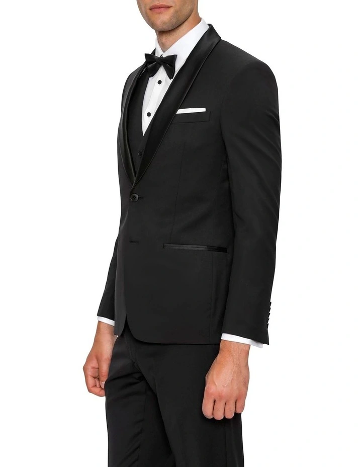 Gibson Slim Fit Black Spectre Dinner Jacket F34087 - Image 2