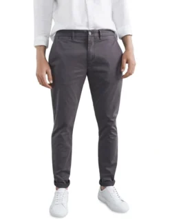 French Connection Slim Fit Chino Pant In Charcoal