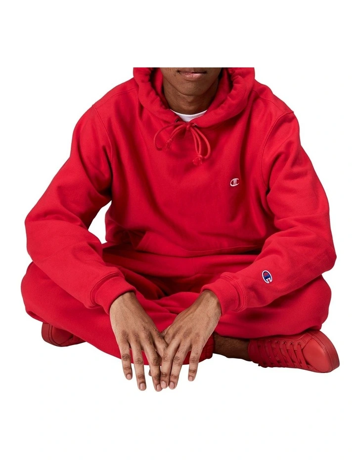 Champion Reverse Weave Hoodie Red - Image 2