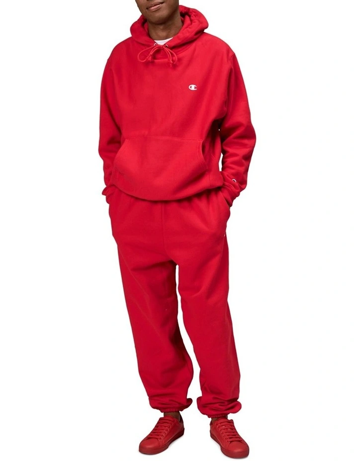 Champion Reverse Weave Hoodie Red - Image 3