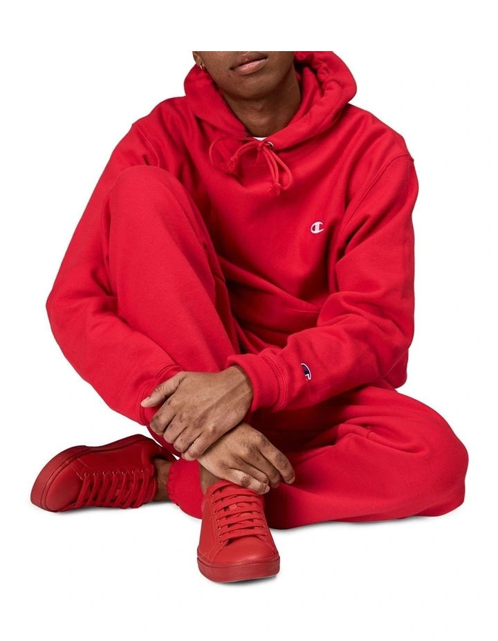 Champion Reverse Weave Hoodie Red - Image 4