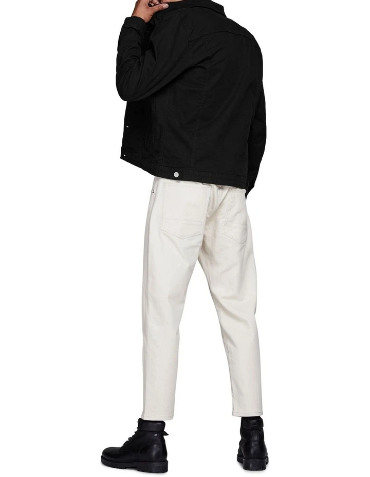 Jack & Jones Alvin Denim Trucker Jacket Black - Image 2