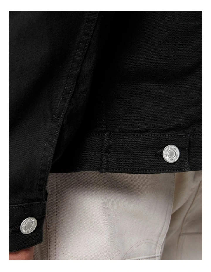 Jack & Jones Alvin Denim Trucker Jacket Black - Image 5