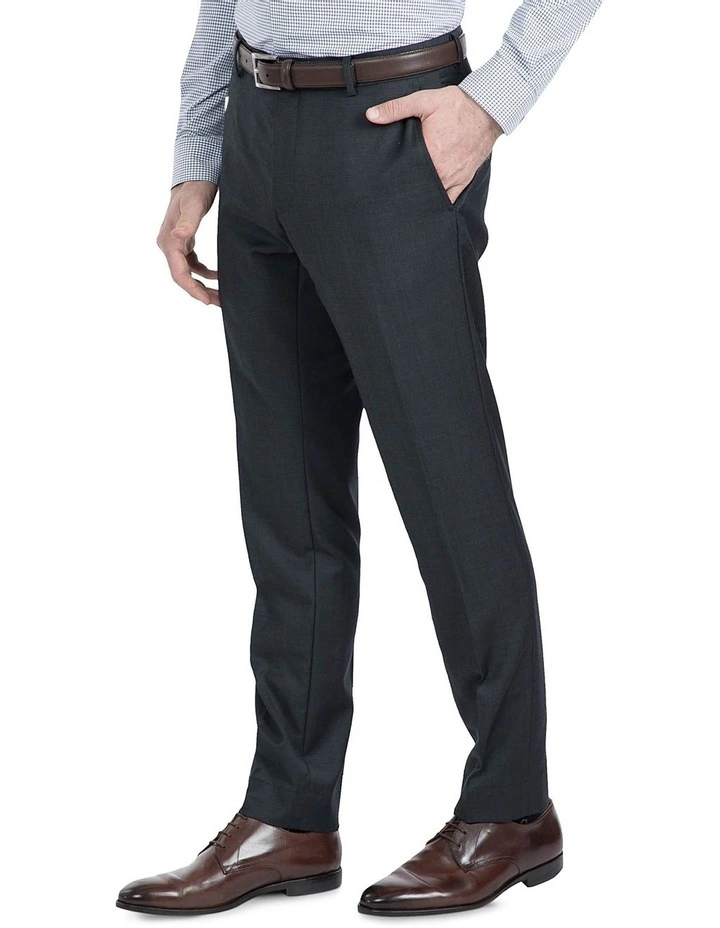Gibson Slim Fit Charcoal Caper Trouser Grey - Image 2