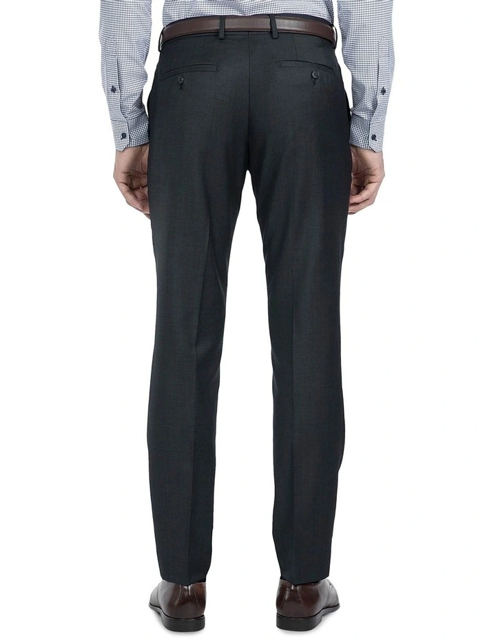Gibson Slim Fit Charcoal Caper Trouser Grey - Image 3