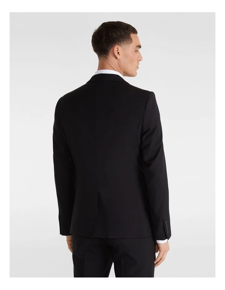 Aston Slim Fit Suit Jacket In Black - Image 2