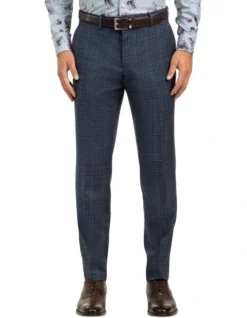 Gibson Blue Slim Fit Caper Trousers FGJ607