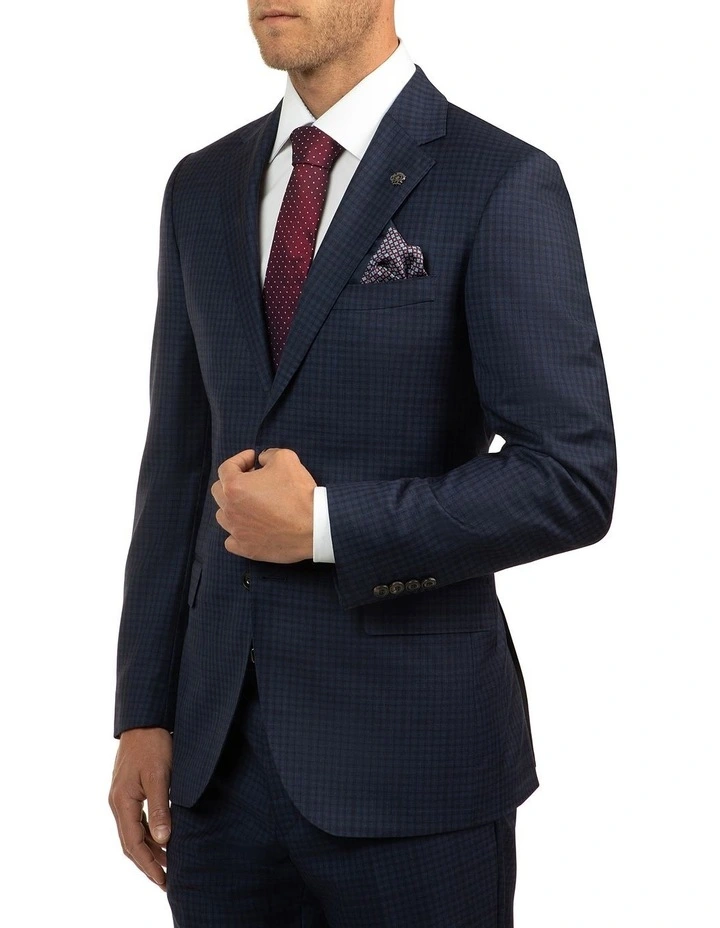 Cambridge Modern Fit Morse Blue Large Check Suit Jacket FCJ317 - Image 2