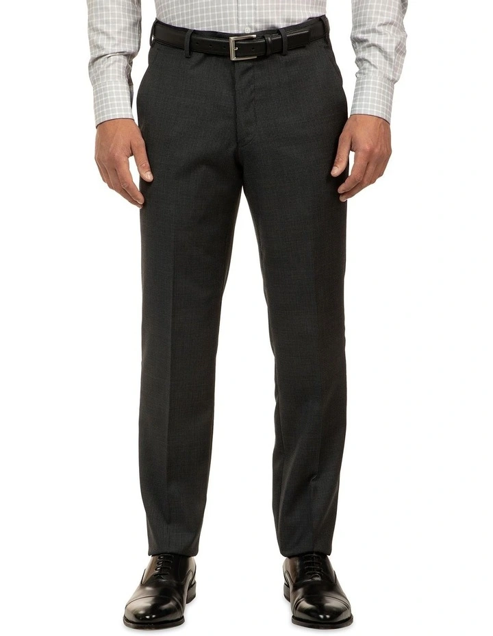 Cambridge Modern Fit Interceptor Charcoal Houndstooth Suit Trouser FCJ336