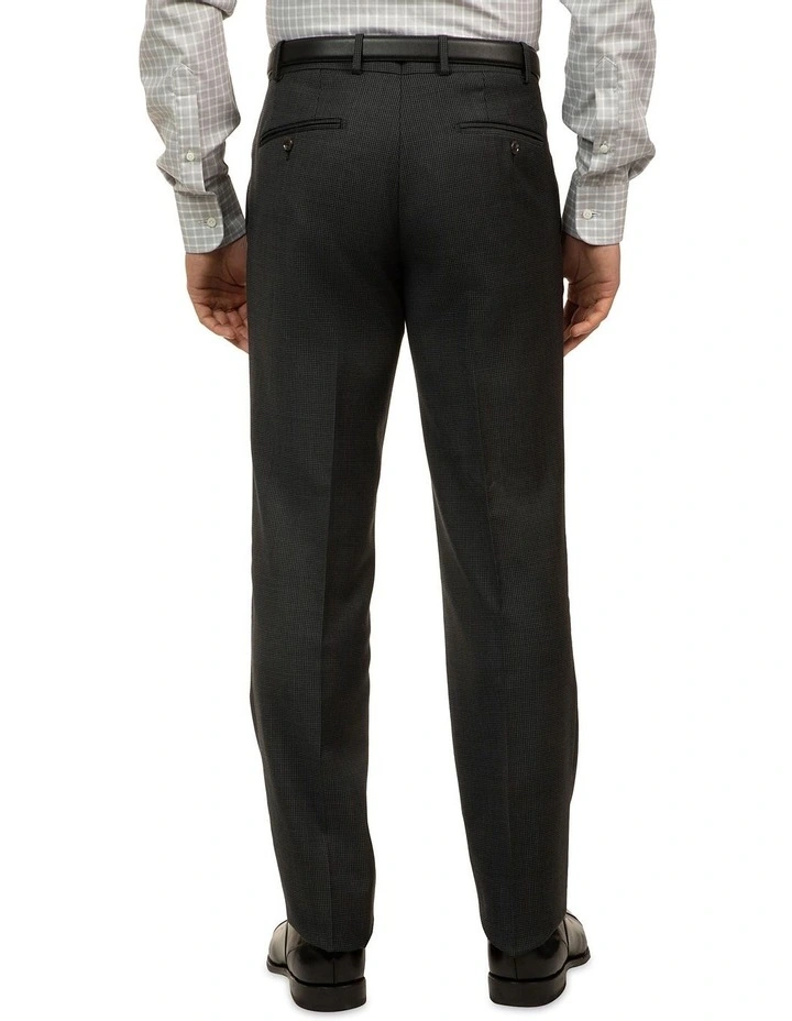 Cambridge Modern Fit Interceptor Charcoal Houndstooth Suit Trouser FCJ336 - Image 3