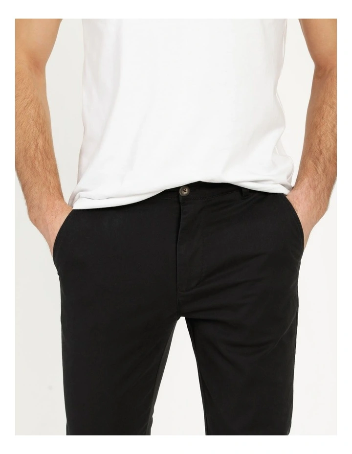 Jack Slim Tapered Chino Pant Black - Image 6
