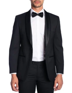 Cambridge Modern Fit Stirling Black Dinner Jacket FMG100
