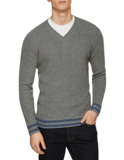Oxford Porter V-neck Knit