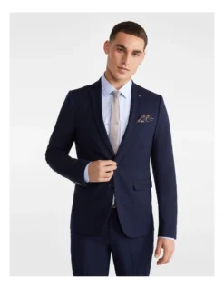 Marina Stretch Skinny Suit Jacket In Ink Blue