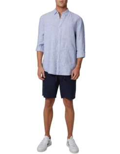 The Newry Short Sleeve Shirt In Light Blue