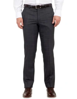 Cambridge Modern Fit Interceptor Charcoal Check Trouser FCJ340