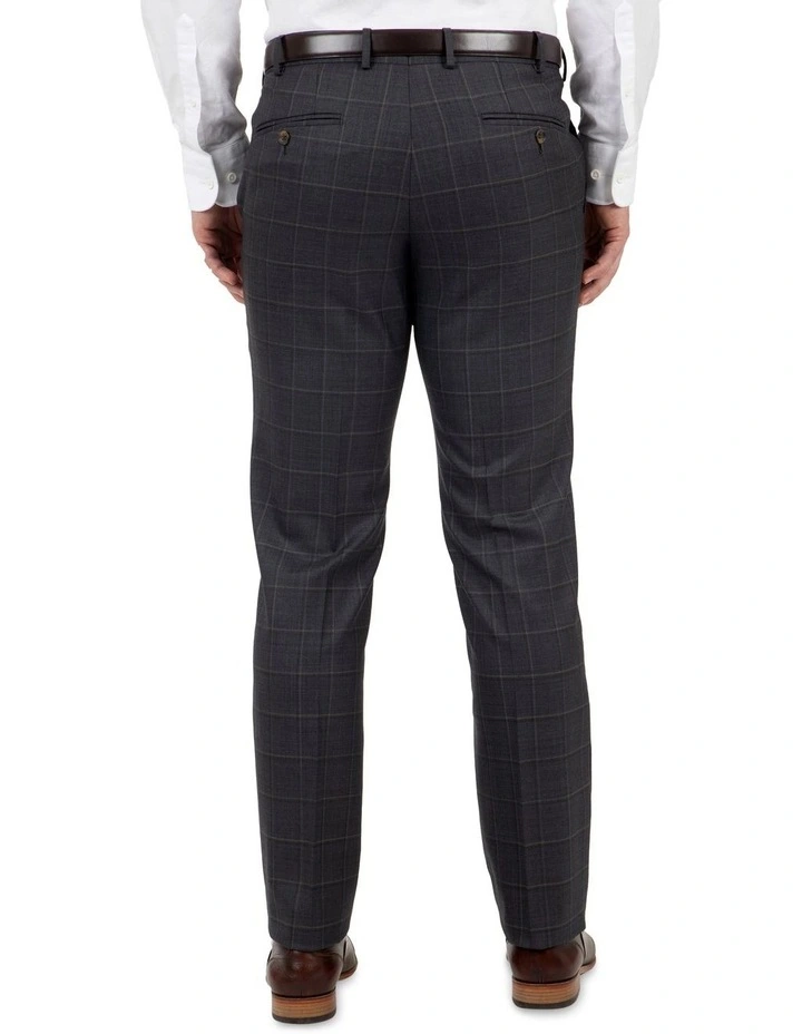 Cambridge Modern Fit Interceptor Charcoal Check Trouser FCJ340 - Image 3