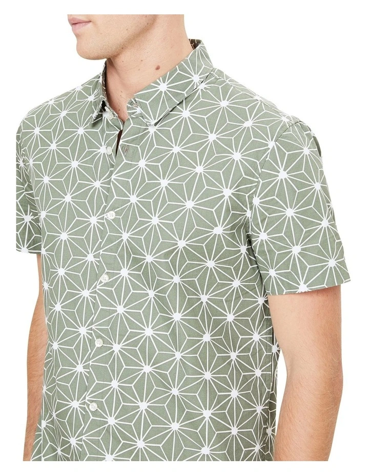 French Connection Geo Print Regular Fit Shirt - Image 4