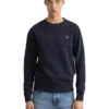 Gant Original Crew Neck Sweat In Navy