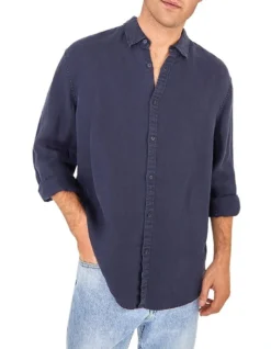 The Trinidad Linen Shirt In Navy