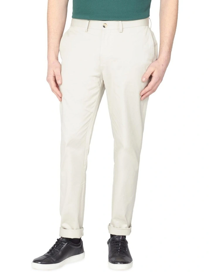Ben Sherman Organic Cotton Slim Stretch Pants Bone