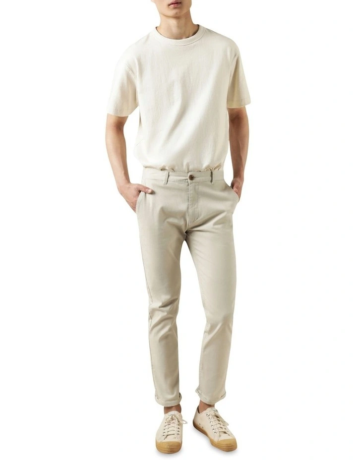 Ellis Slim Fit Chino Pant Stone - Image 2