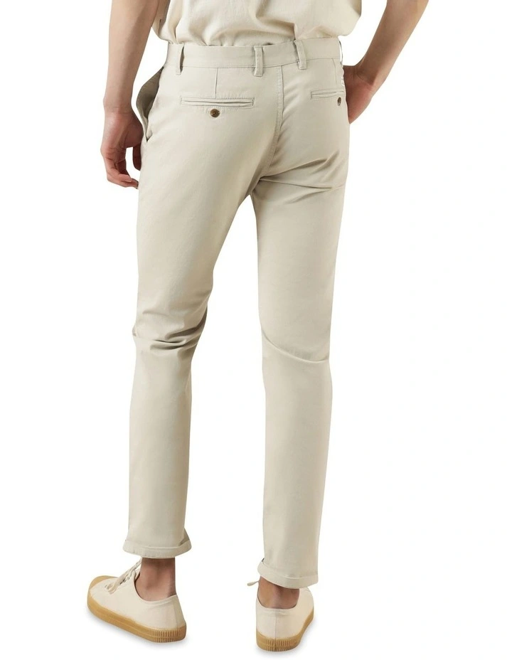 Ellis Slim Fit Chino Pant Stone - Image 4