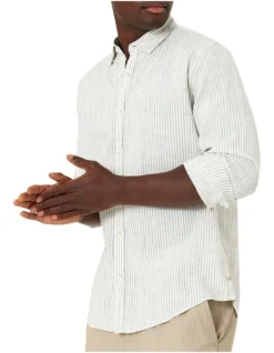 The Surfside Linen Long Sleeve Shirt In White