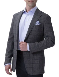 Reda Atto Jacket Grey Check