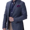 Reda Linen Blazer Blue