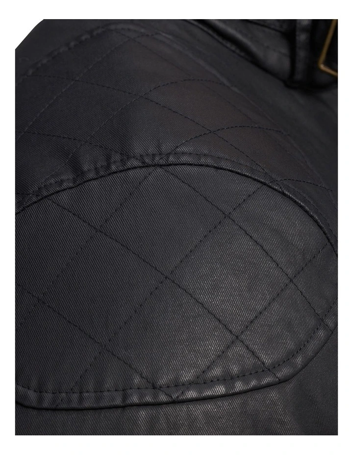 Wax Effect Jacket In Black - Image 6