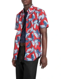 Danny Short Sleeve Shirt Red