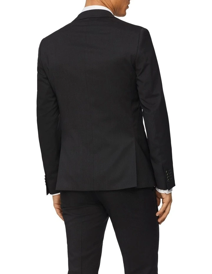 Calvin Klein Super Slim Twill Suit Jacket Charcoal - Image 3