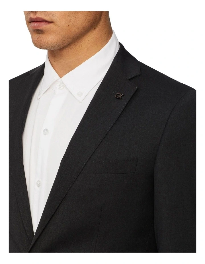 Calvin Klein Super Slim Twill Suit Jacket Charcoal - Image 4