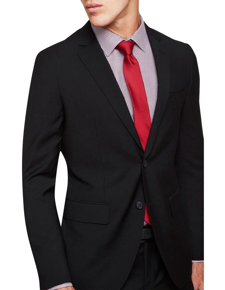 Oxford Travel Auden Wool Suit Jacket Black - Image 4