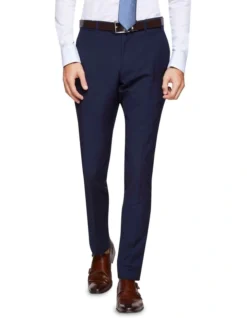 Oxford Travel Auden Wool Suit Trousers Navy