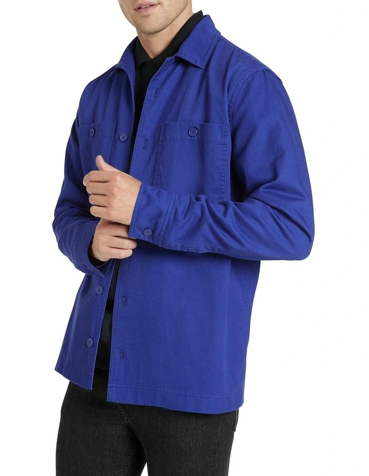 Bryce Overshirt Mid Blue