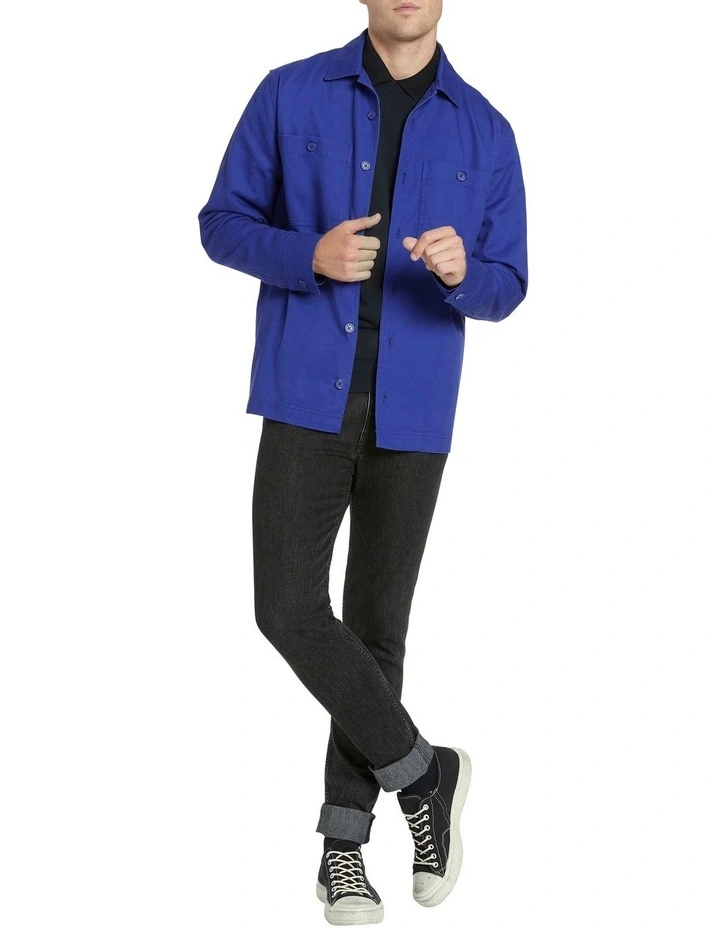 Bryce Overshirt Mid Blue - Image 2