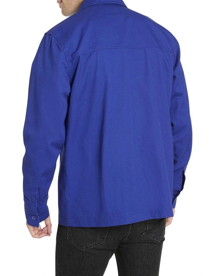 Bryce Overshirt Mid Blue - Image 3