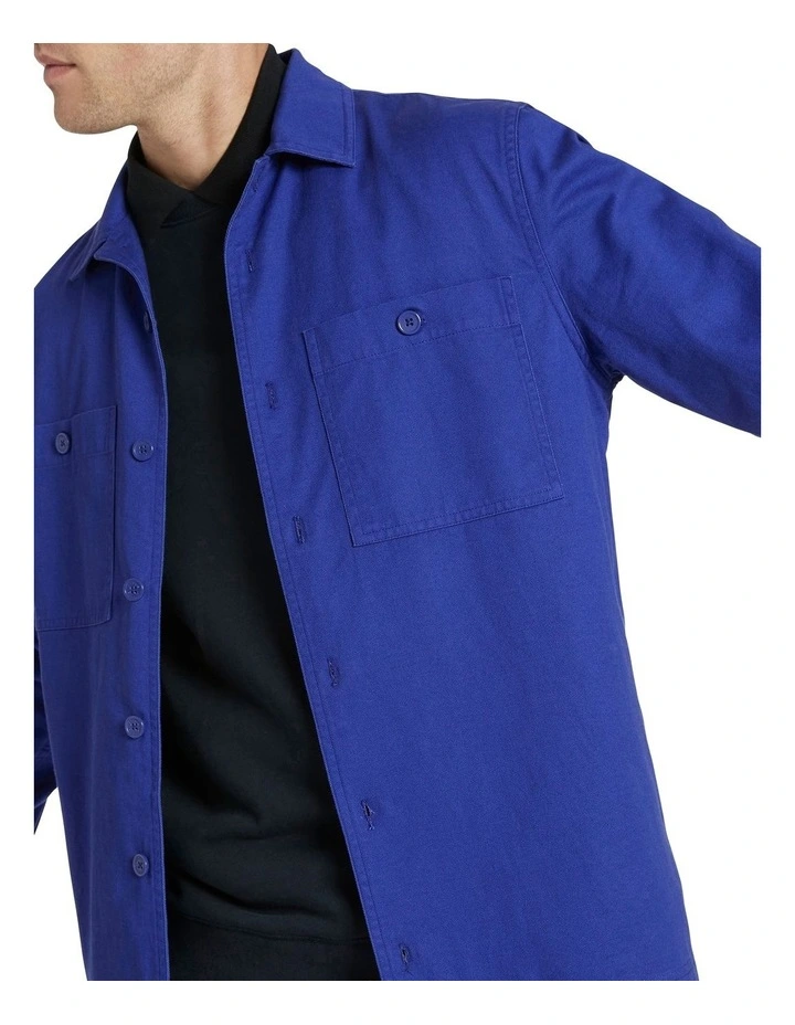 Bryce Overshirt Mid Blue - Image 4