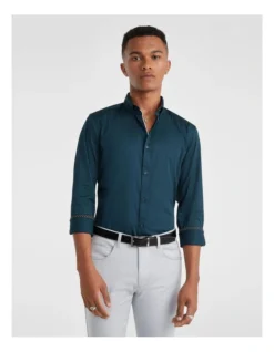 Driver Slim Shirt Teal