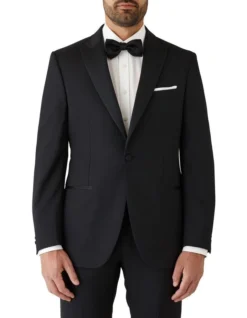 Cambridge Modern Fit Pickford Tuxedo Jacket Black