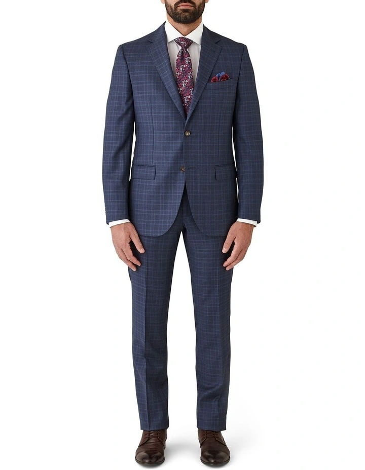 Cambridge Modern Fit Derby Signature Suit Trouser Blue - Image 5