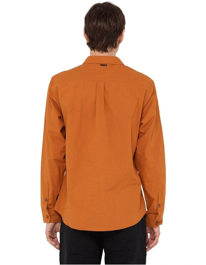 Rusty Work Horse Long Sleeve Shirt Orange - Image 2